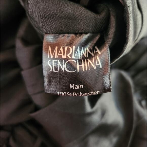 Marianna Senchina Rosemary Dress Black Small Sleeveless *Missing Neck Tie* - Picture 10 of 11